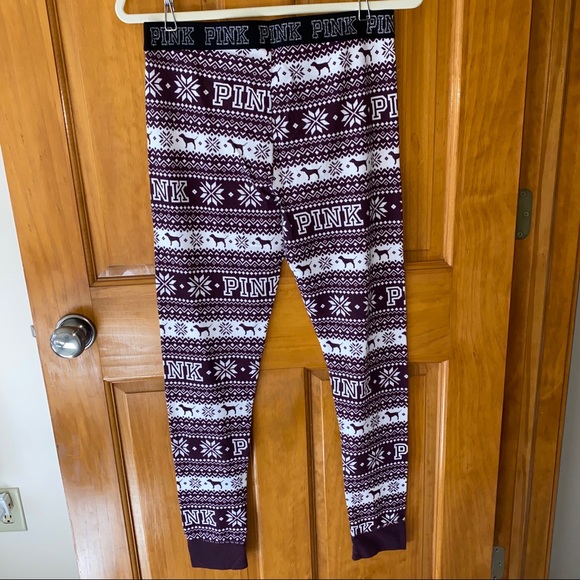 VS PINK Thermal Sleep Pants, Base Layer - Picture 4 of 6